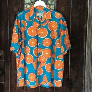 Paradise on a Hanger Hawaiian Shirt Orange Slices